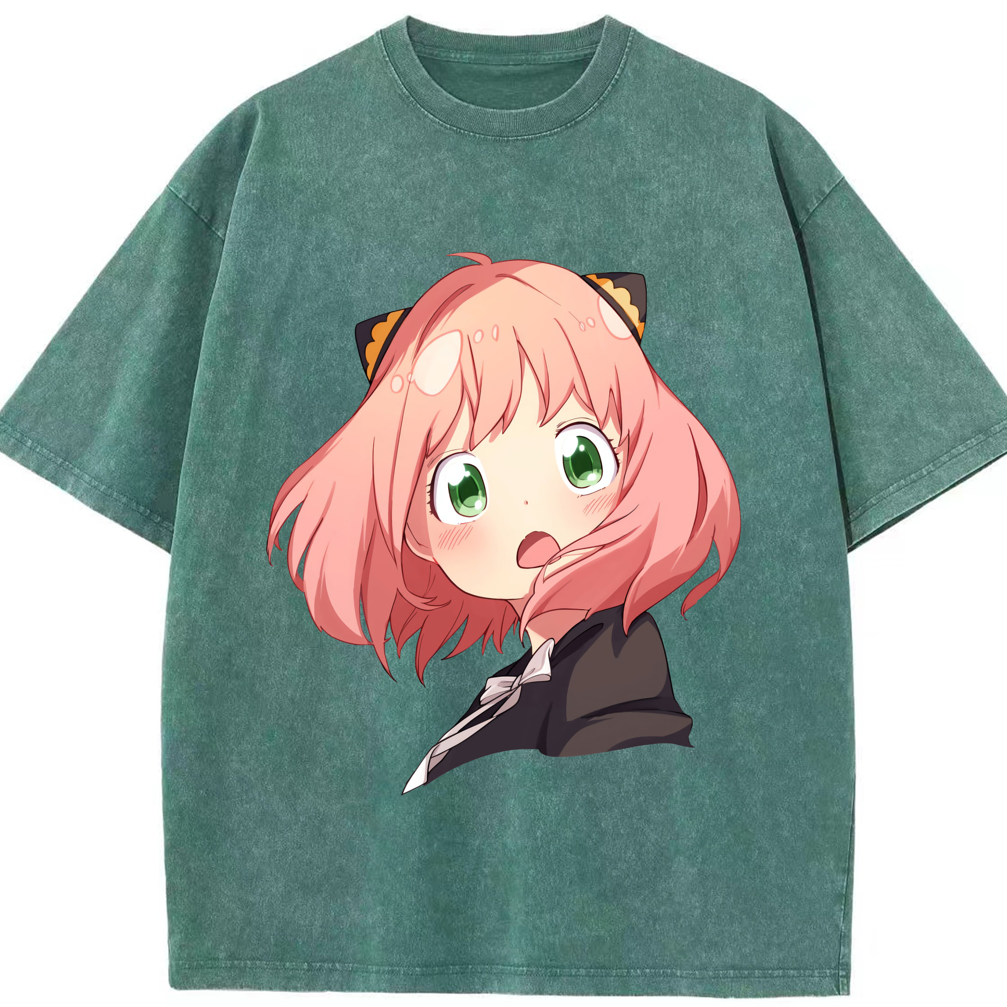 （画像用） SPY×FAMILY间谍家家酒 綿100% ヴィンテージ風 半袖Tシャツ（フロントプリント）